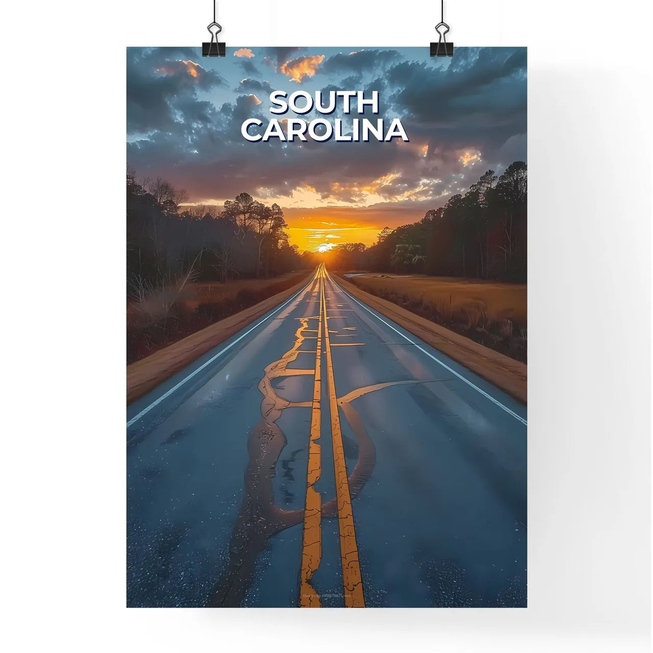 Artistic Impression of a South Carolina Suns Poster