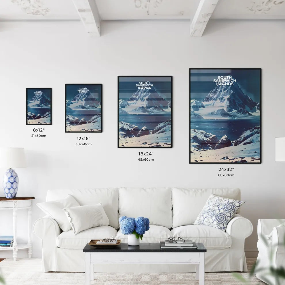 Vibrant Painting of South Sandwich Islands S - Kitchen Hangings