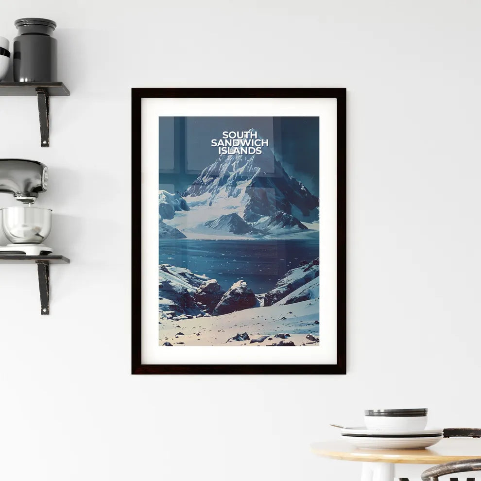 Vibrant Painting of South Sandwich Islands S Framed Print