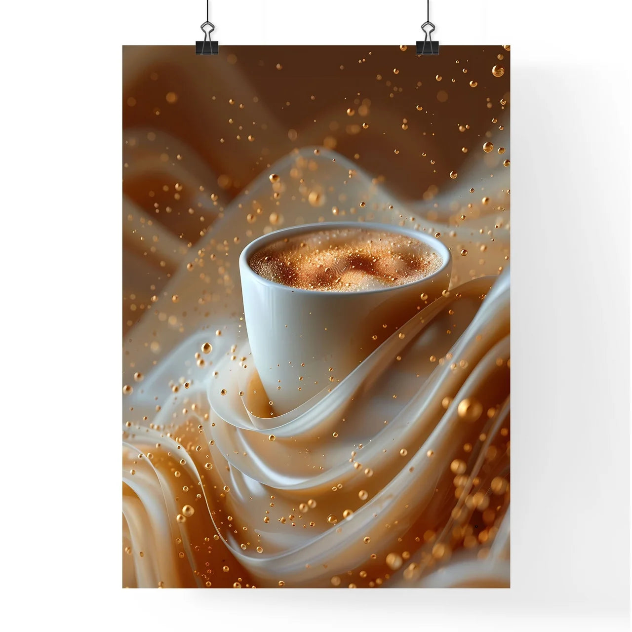 Close-up Photograph of a Hyper-Realistic Poster