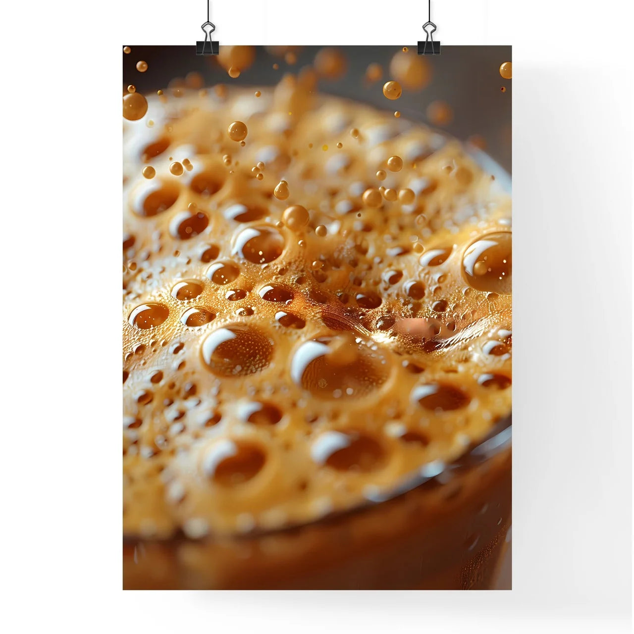 Vibrant Coffee Art Poster