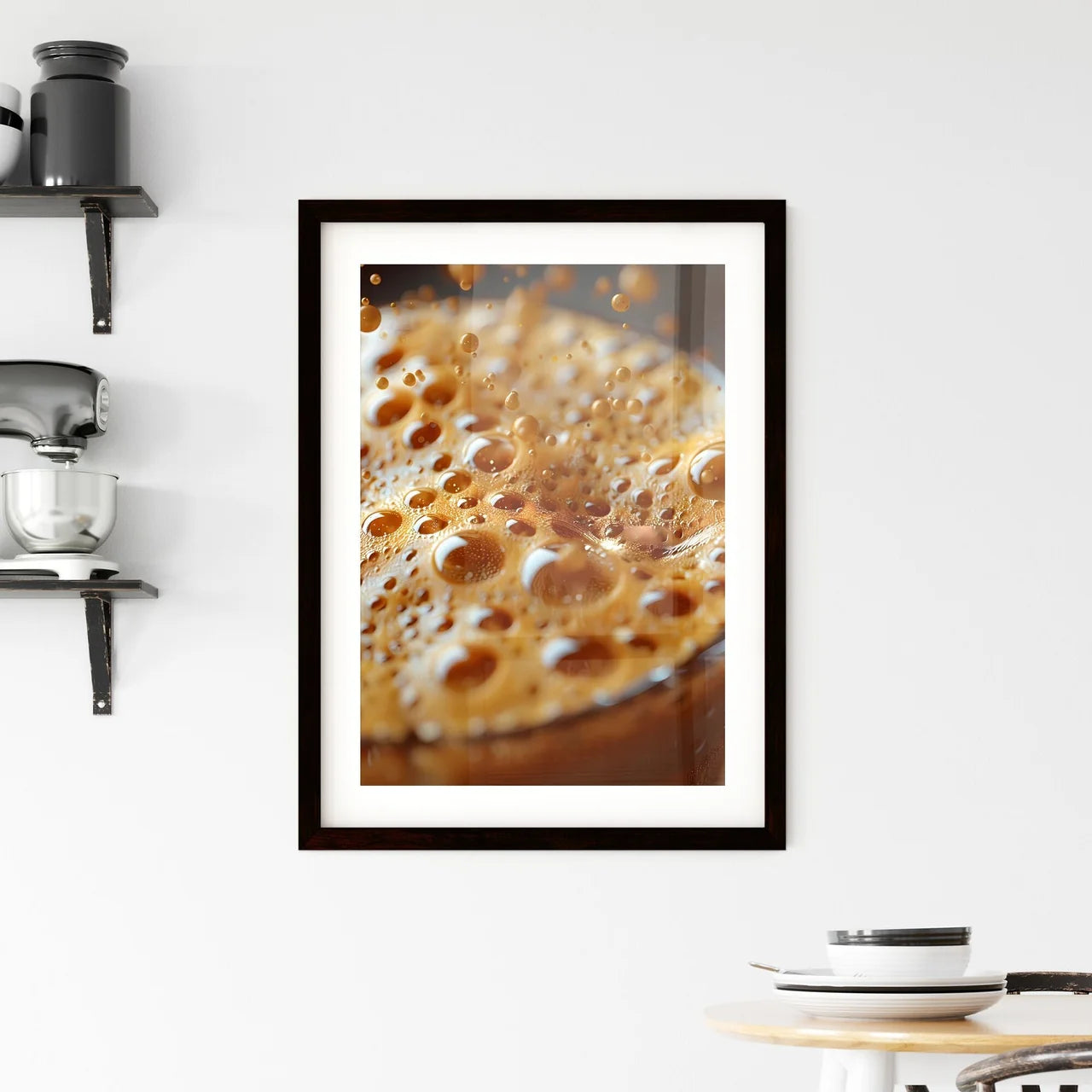 Vibrant Coffee Art Framed Print