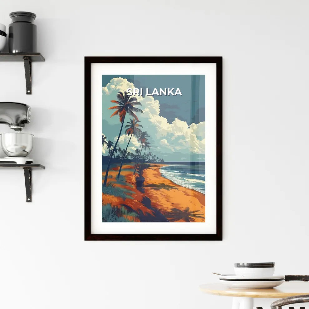 Sri Lanka Beach Painting Framed Print
