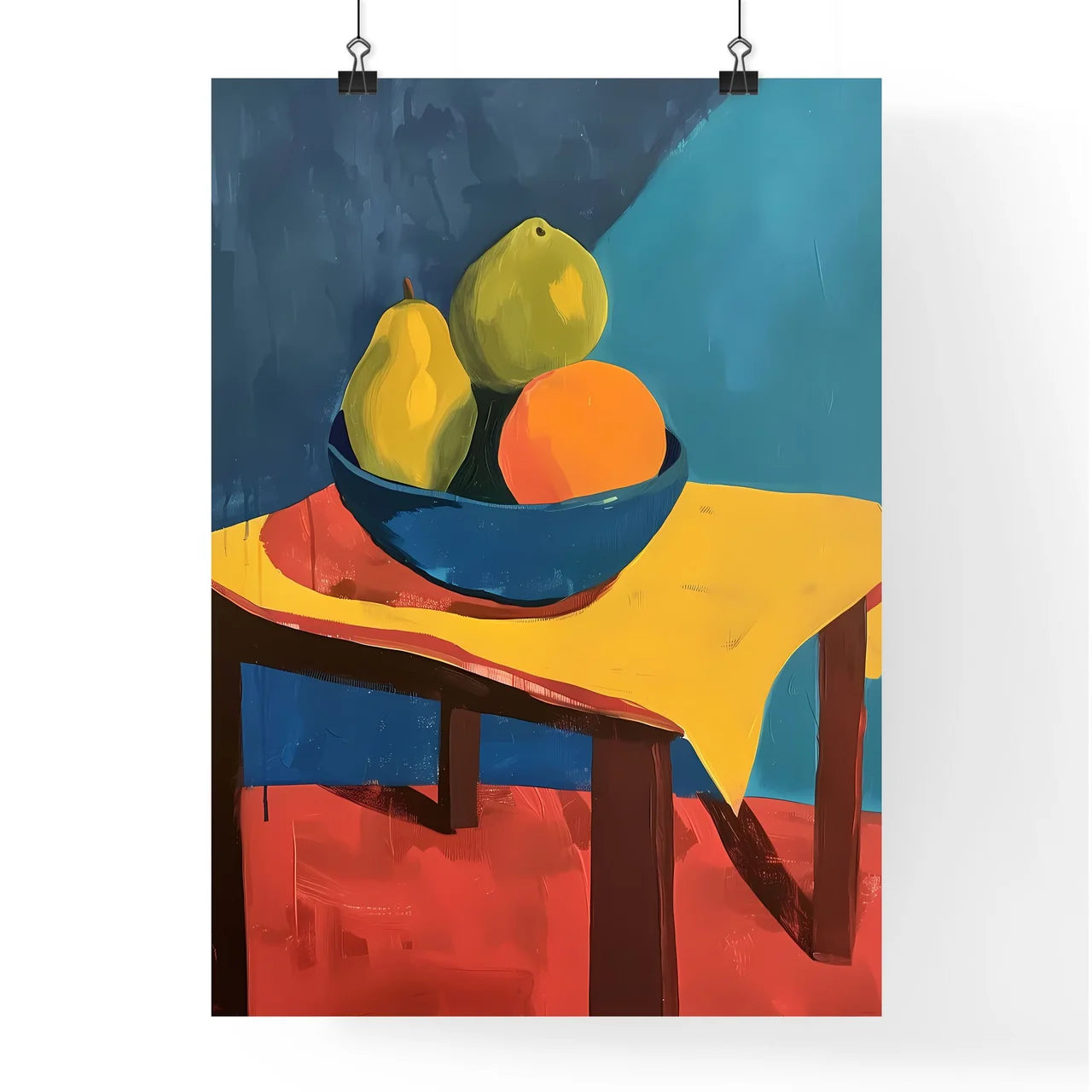 Colorful and vivid abstract modern still lif Poster