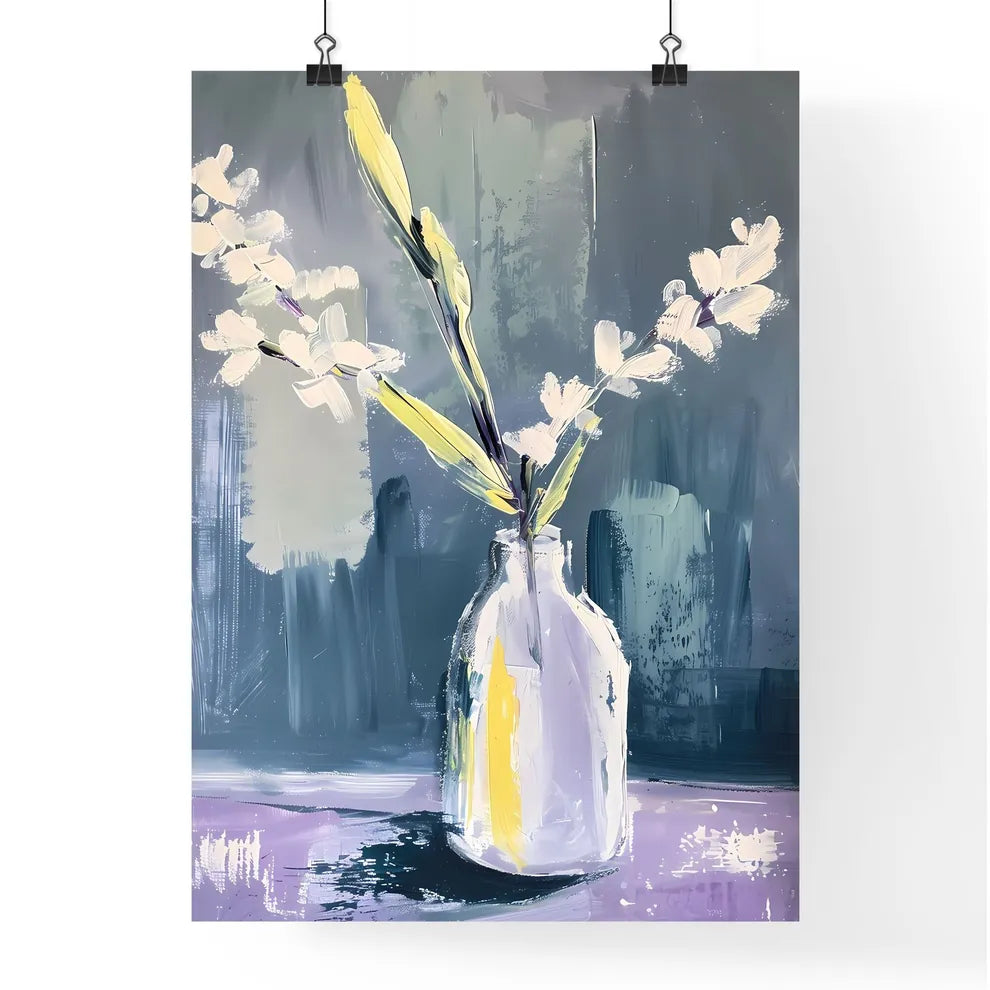 Merimeko-style acrylic painting still life a Poster