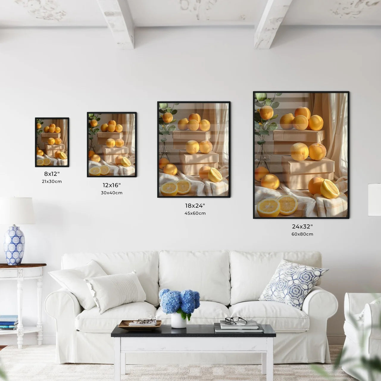 Minimalist commercial photography of vibrant - Kitchen Hangings