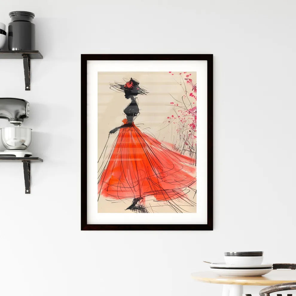 Vibrant Fashion Art Framed Print