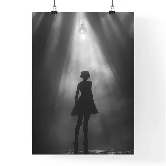 Graceful Dance Amidst Darkness Poster