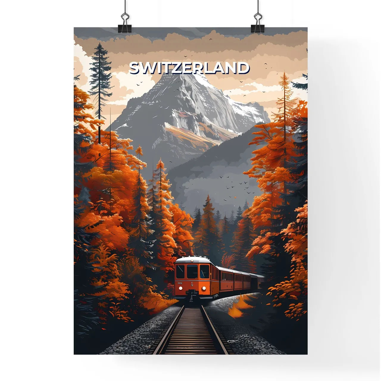 Enchanted Forest Railway Journey Poster
