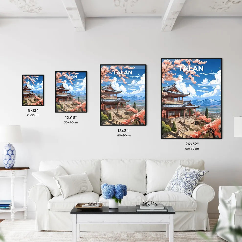 Chinese Cityscape Painting - Vibrant Modern Art Building City Skyline Illustration Default Title