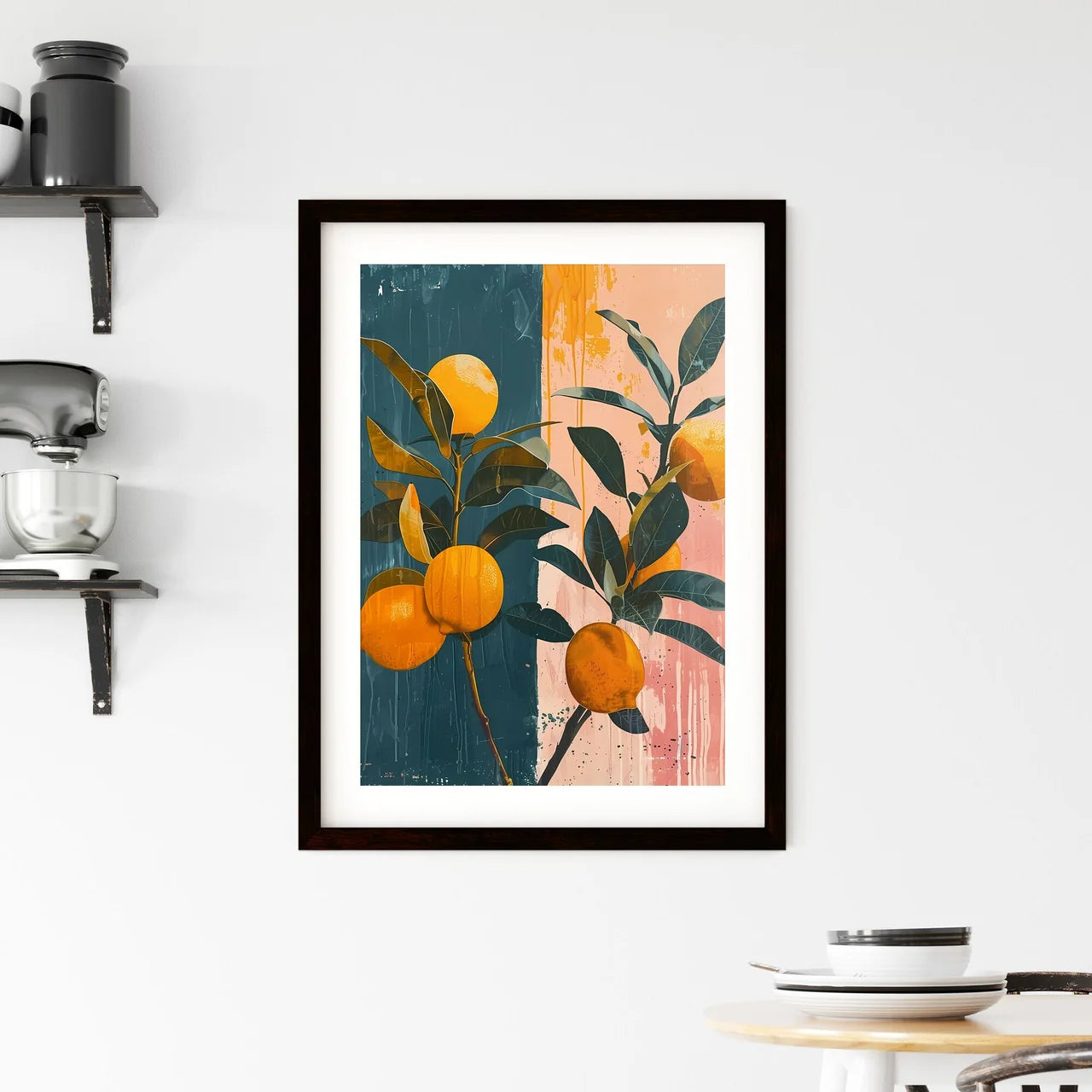 Graphic Expressionist Still Life Framed Print