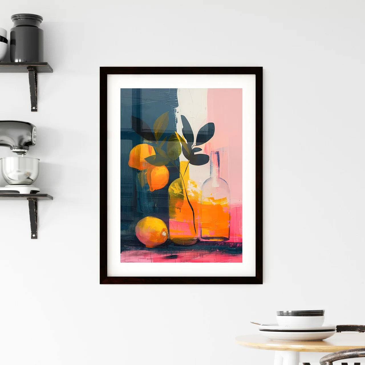 Tangerine Lemon Lemonade Sun-Soaked Expressi Framed Print