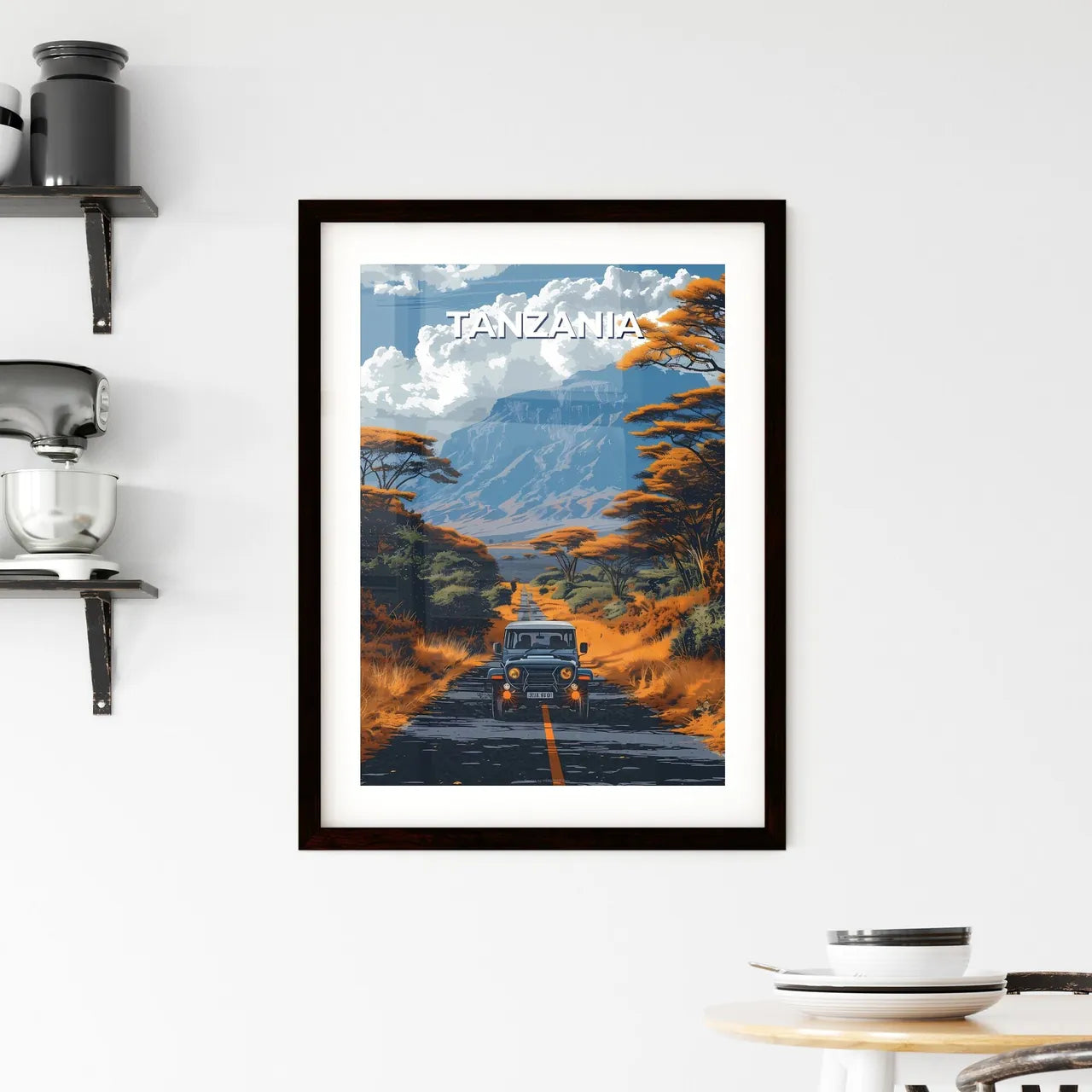 Vibrant Tanzania Painting Framed Print