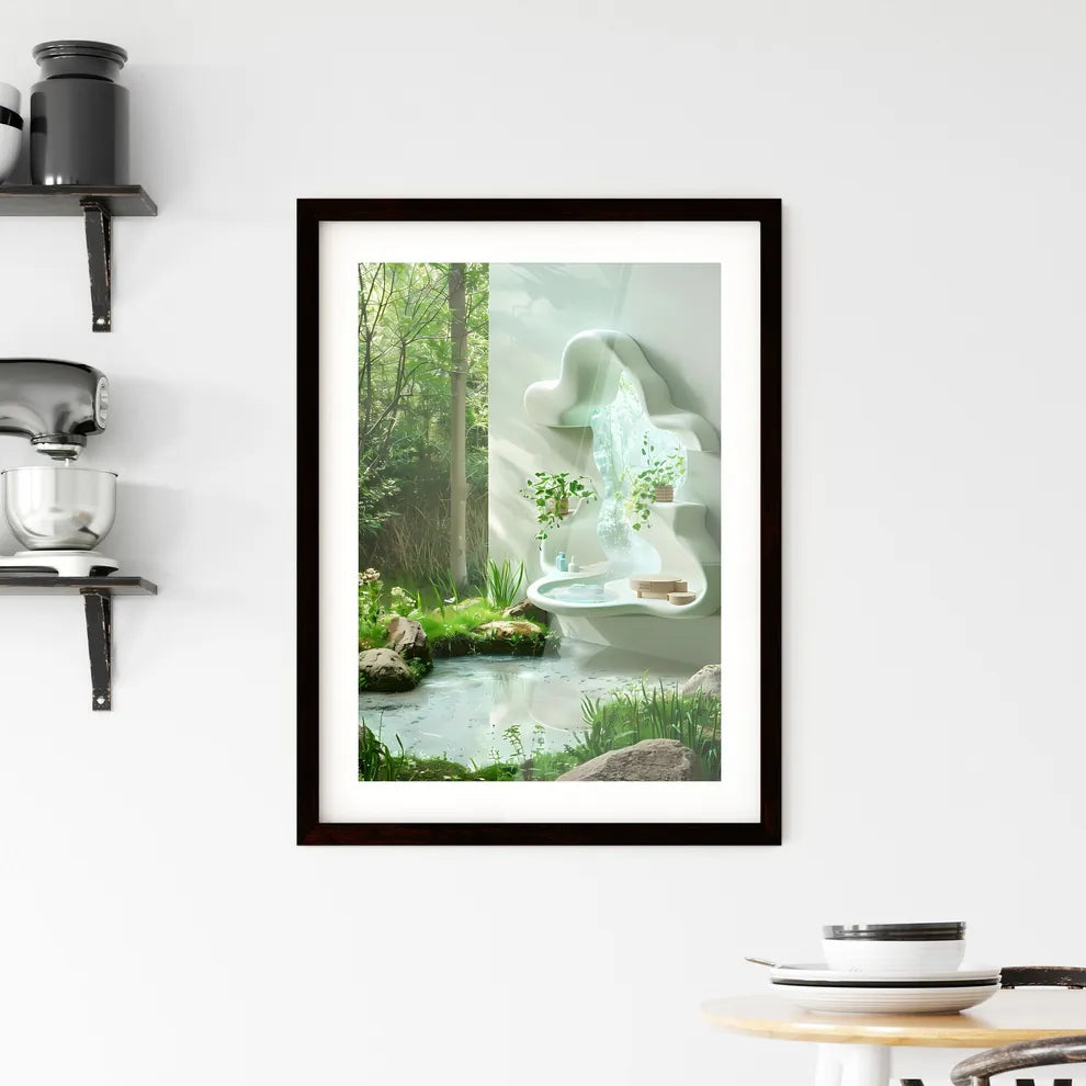 Abstract White Cloud Framed Print