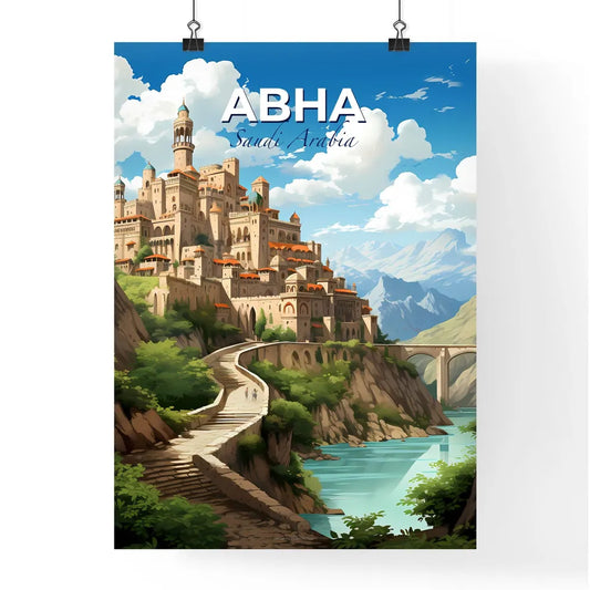 Middle Eastern Skyline - Painted Art Castle Hill Bridge River Default Title