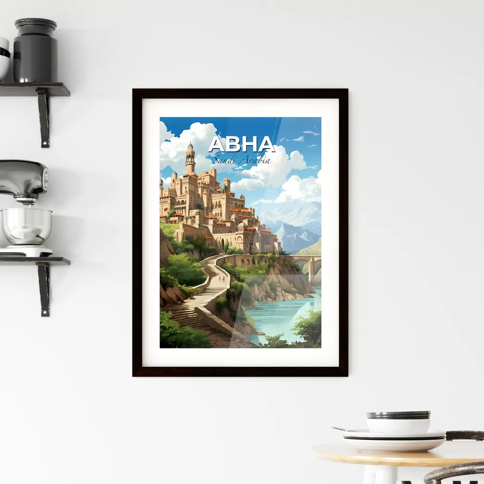 Middle Eastern Skyline - Painted Art Castle Hill Bridge River Default Title