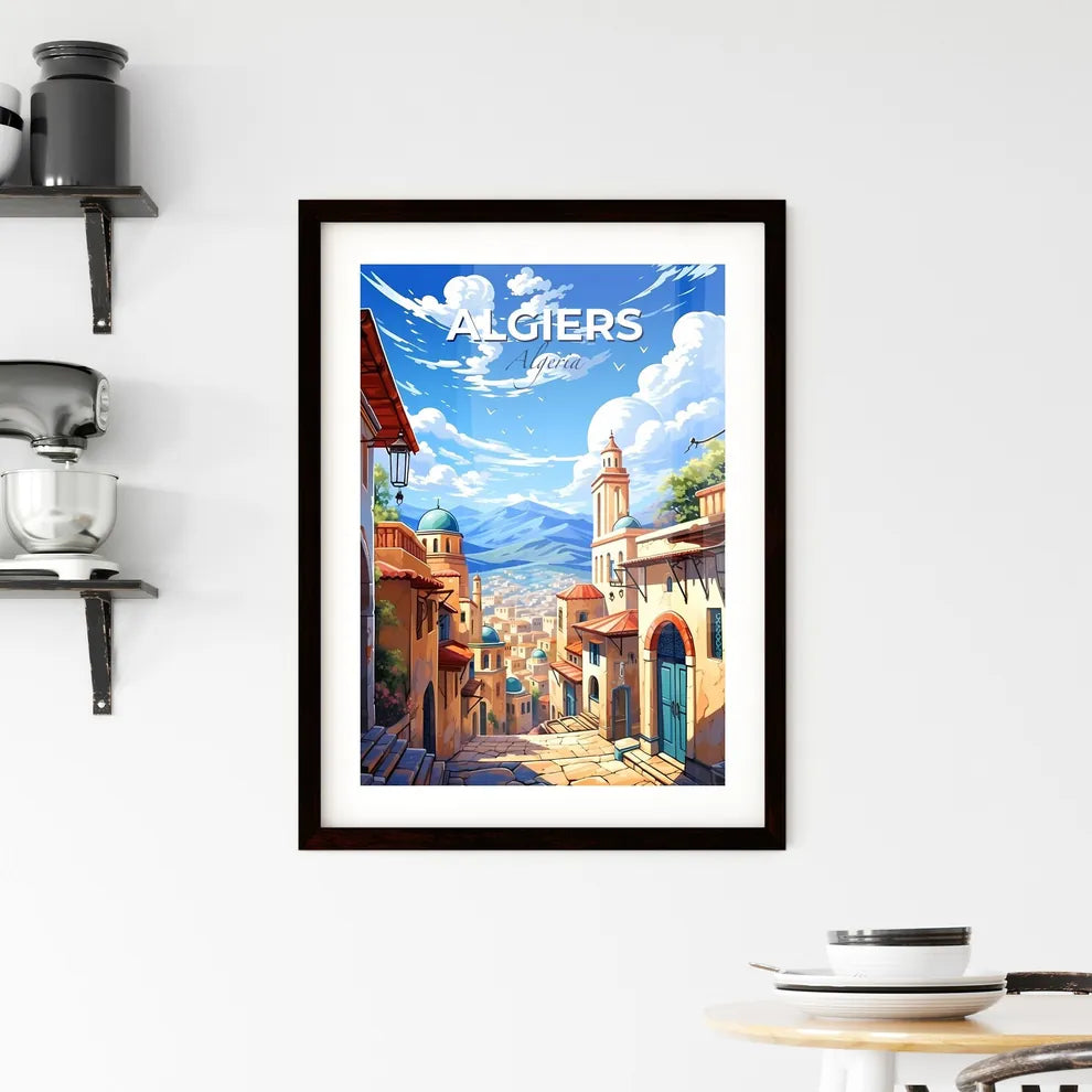 Expressive Algiers Algeria City Skyline Painting Cartoon Default Title