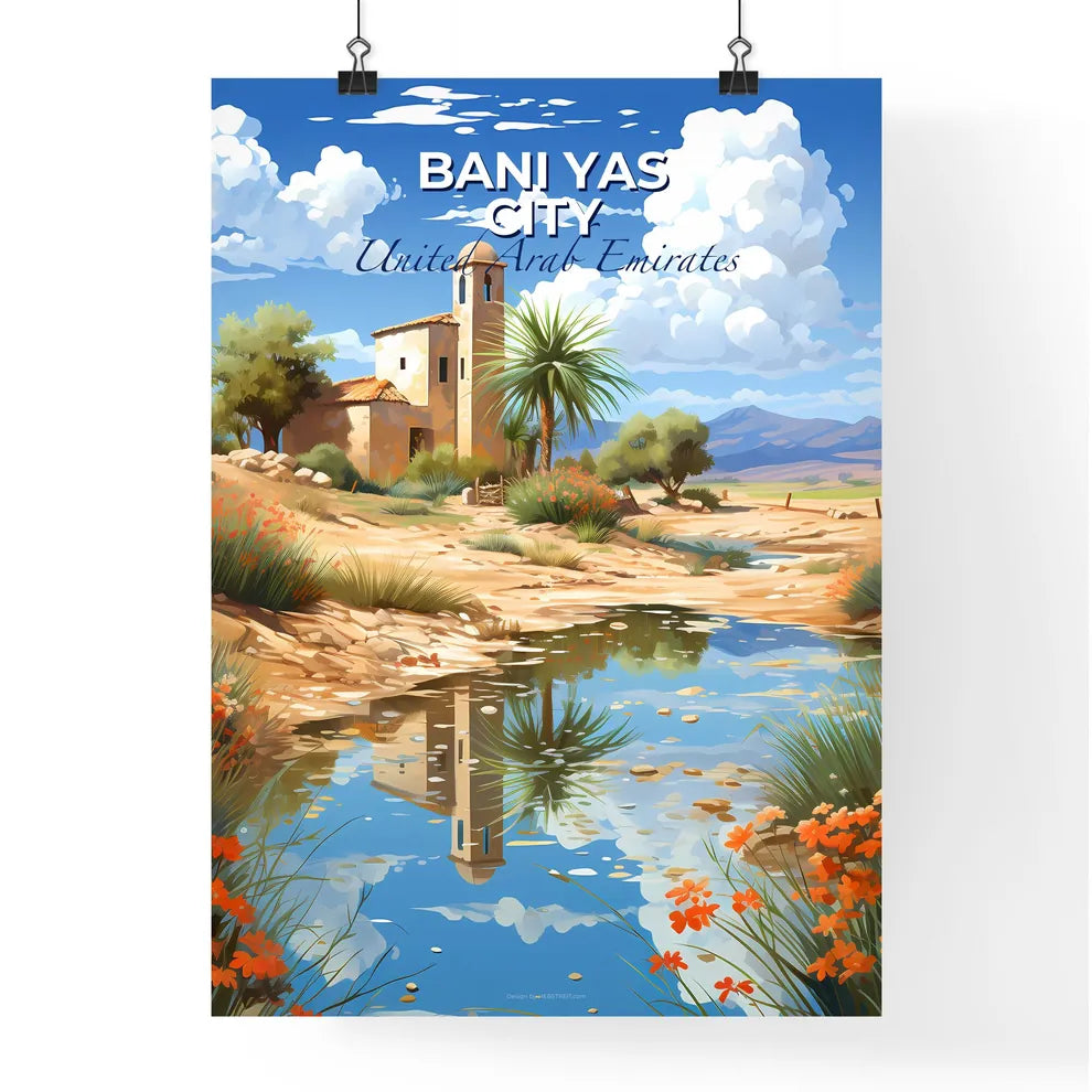 Cityscape Emirates Canvas Art Skyline בני יאס Baniyas Flowers Default Title