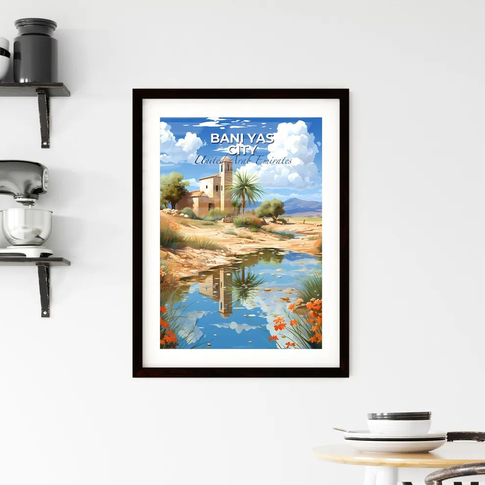 Cityscape Emirates Canvas Art Skyline בני יאס Baniyas Flowers Default Title