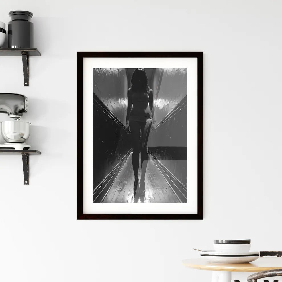 Enigmatic Femme Fatale Framed Print