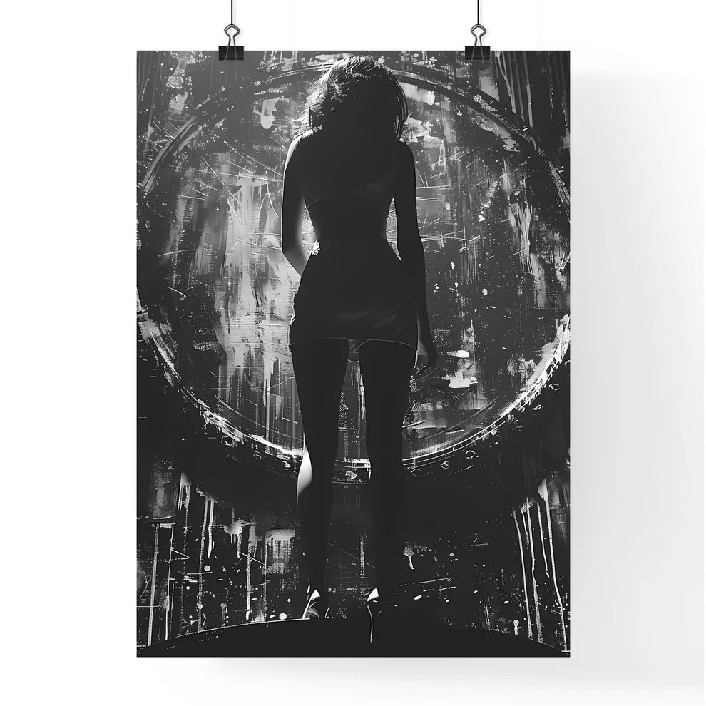Black and White Painting Poster