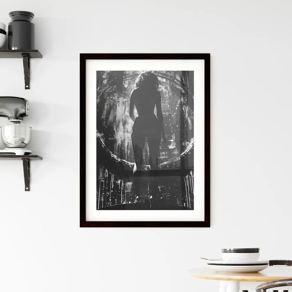 Black and White Painting Framed Print