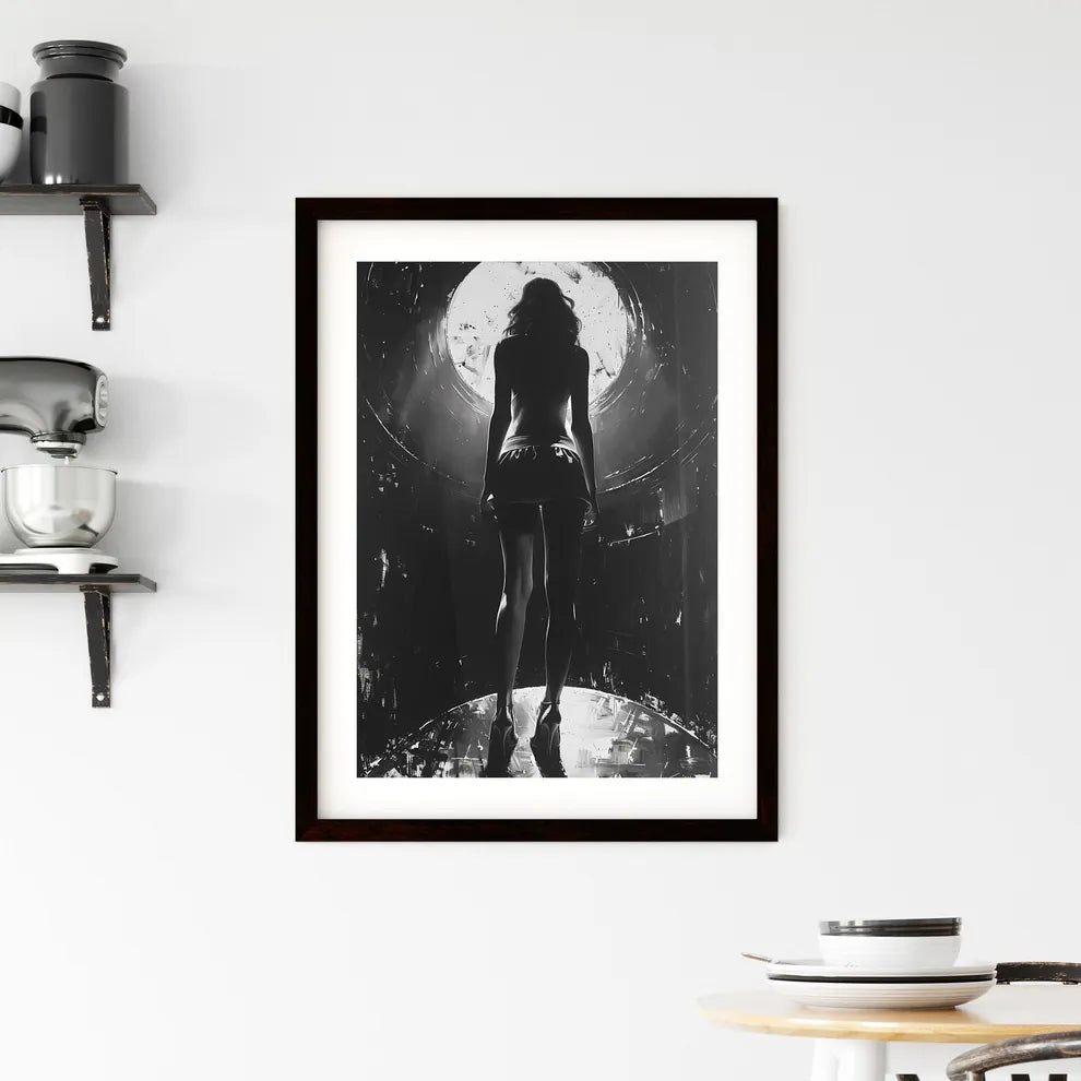 Enigmatic Femme Fatale Framed Print