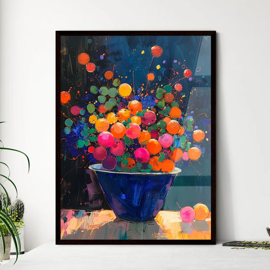 Abstract Fruit Bowl - Framed Art Print