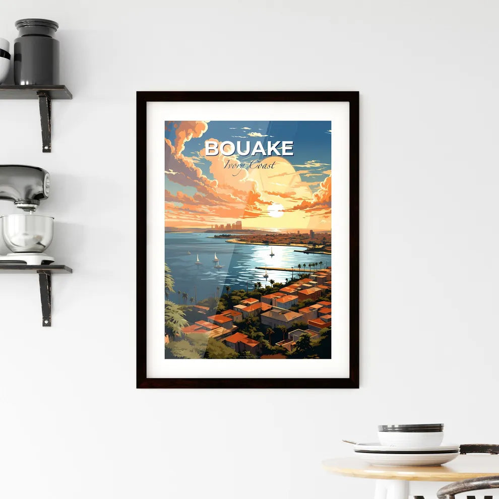 Bouake Ivory Coast City Skyline Art Painting Colorful Landscape Artwork Default Title