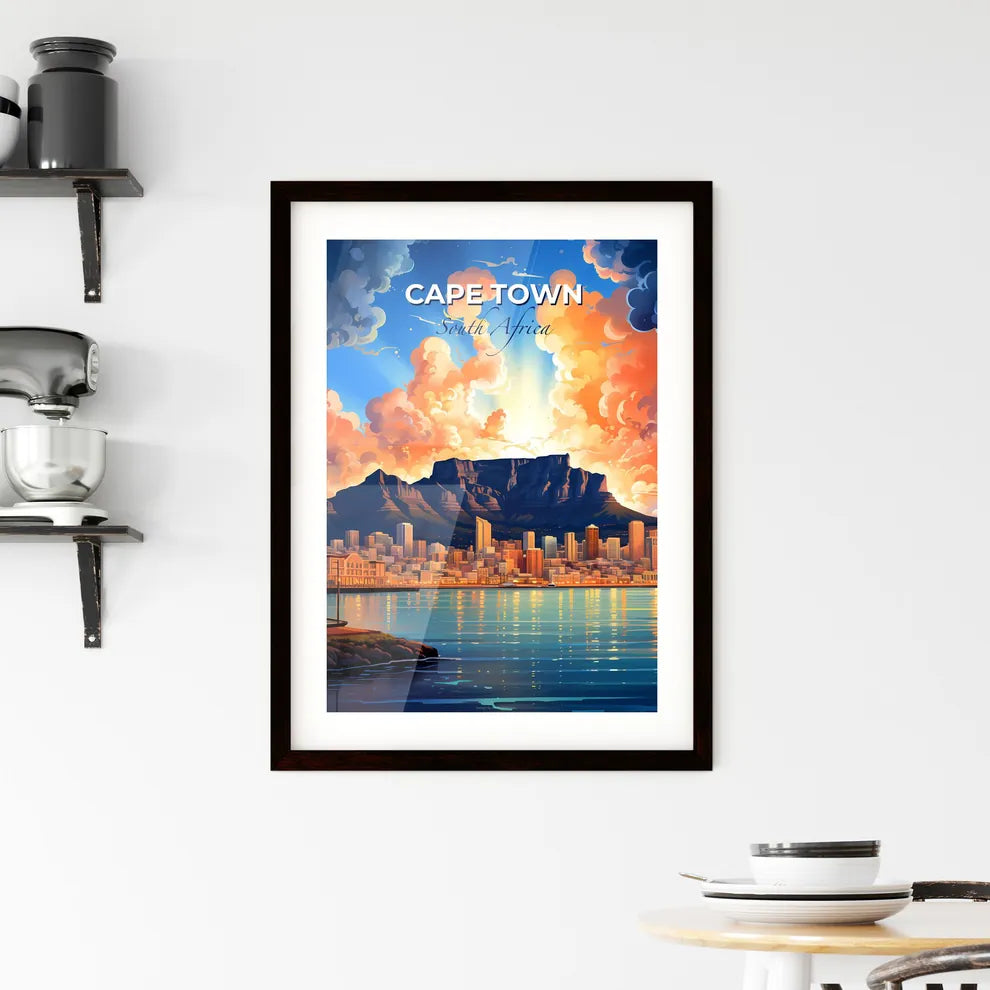 Dreamy Cape Town Skyline: A Vibrant City Canvas Against a Majestic Mountain Default Title
