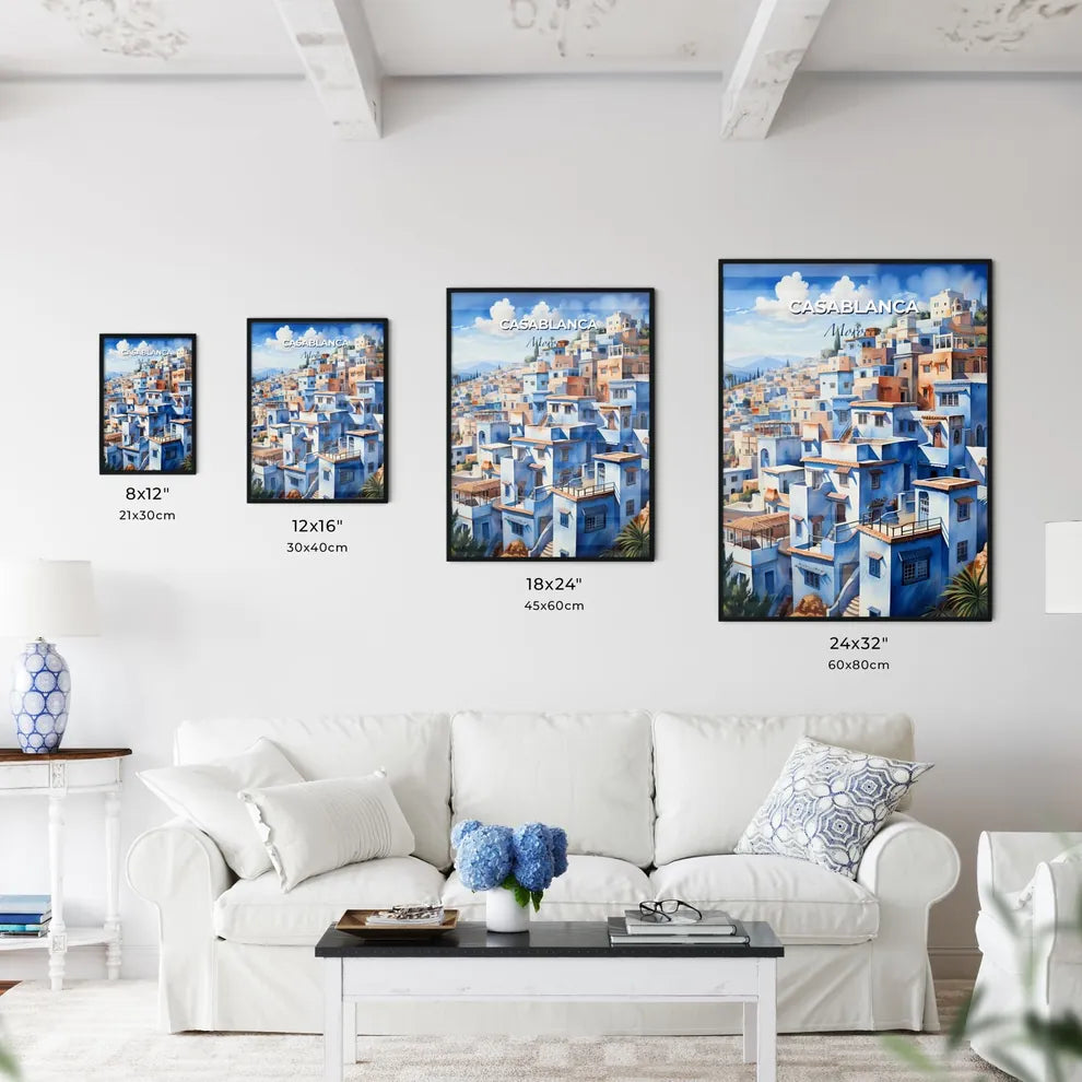 Casablanca City Morocco Urban Art Cityscape Painting Artwork Default Title