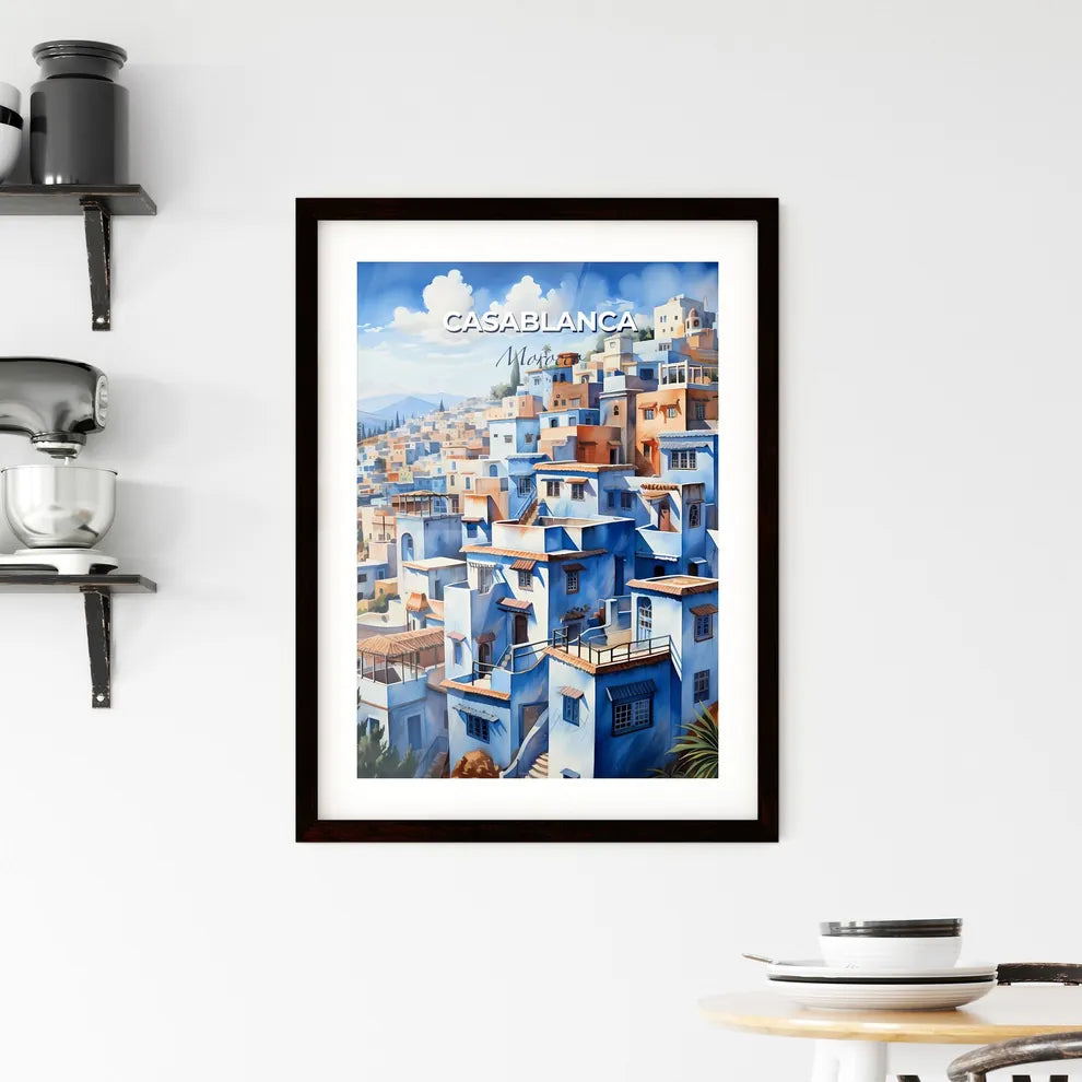 Casablanca City Morocco Urban Art Cityscape Painting Artwork Default Title