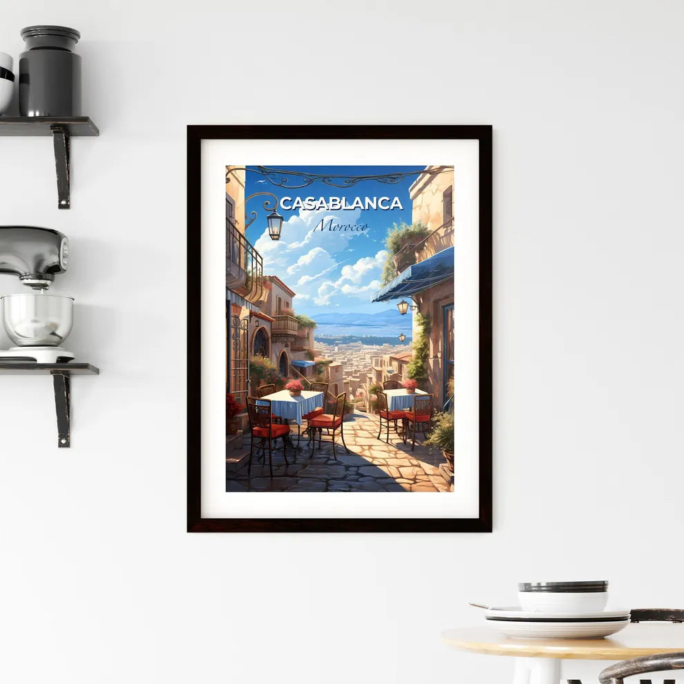 Casablanca City Skyline Art Painting Street Scene Vibrant Urban Artwork Cityscape Morocco Default Title