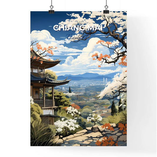 Chiang Mai Thailand Cityscape Modern Painting Impressionist Artwork Digital Art Pastel Colours Default Title