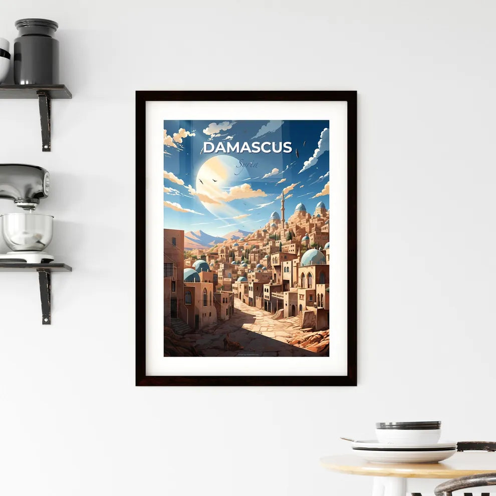 Dynamic Art Scene in Damascus Skyline - City Canvas of Architecture and Greenery Default Title