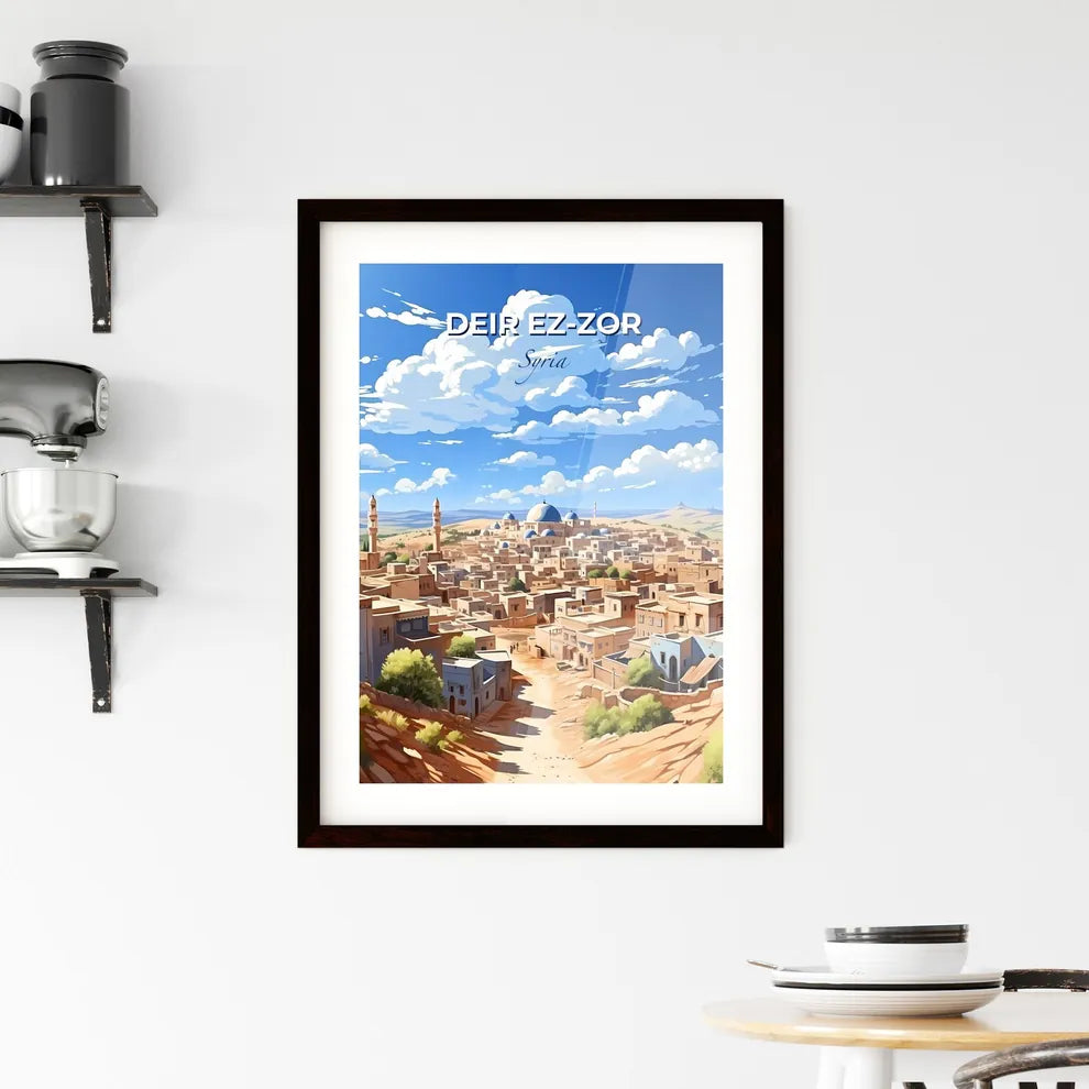 Deir ez-Zor Skyline Painting - Vibrant Desert City Art Panorama Default Title
