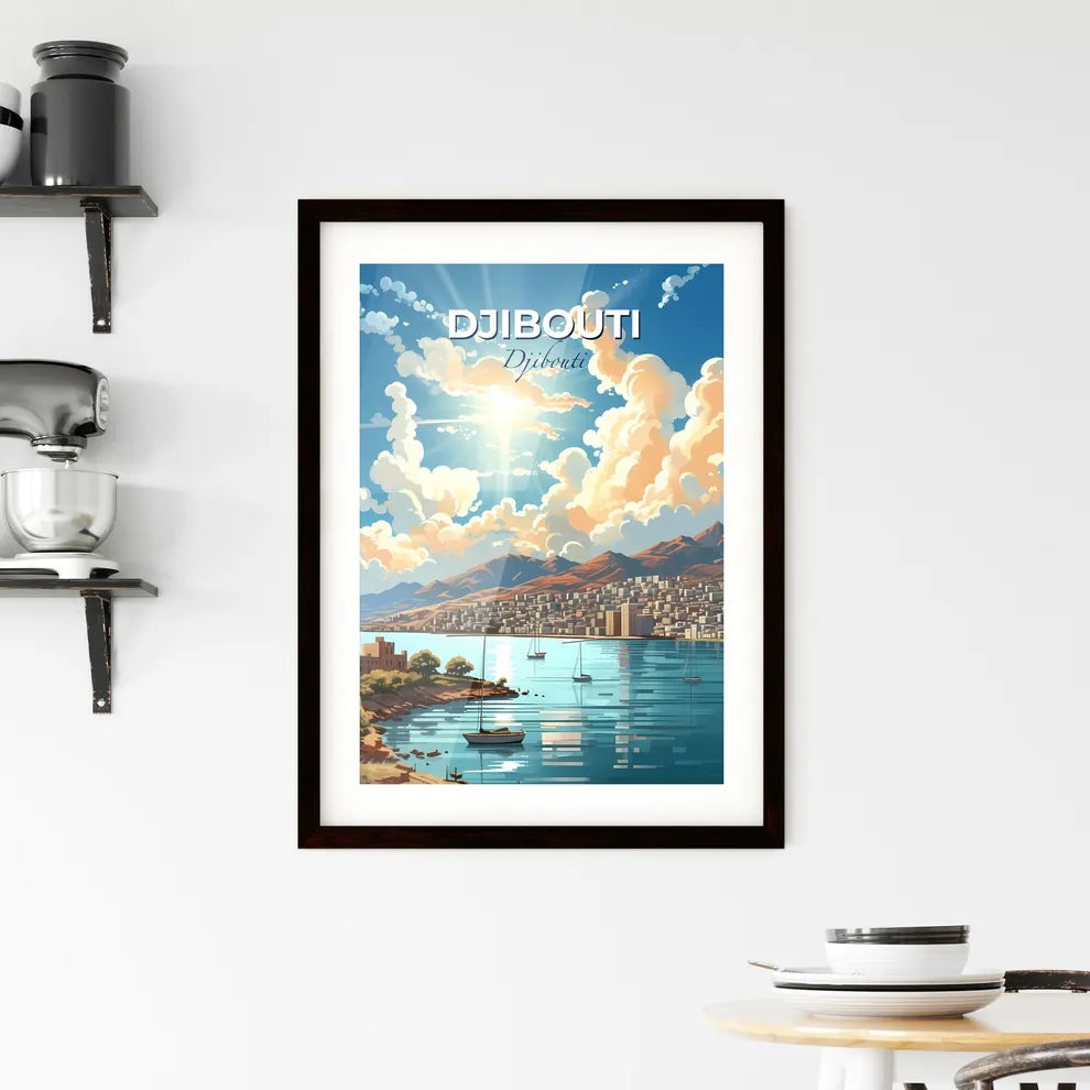 Djibouti City Skyline Urban Area Panorama Painting Art Acrylic Canvas Wall Decor Default Title