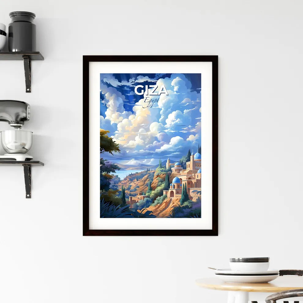 Vibrant Giza Egypt Skyline Landscape Building Architecture Cityscape Art Default Title