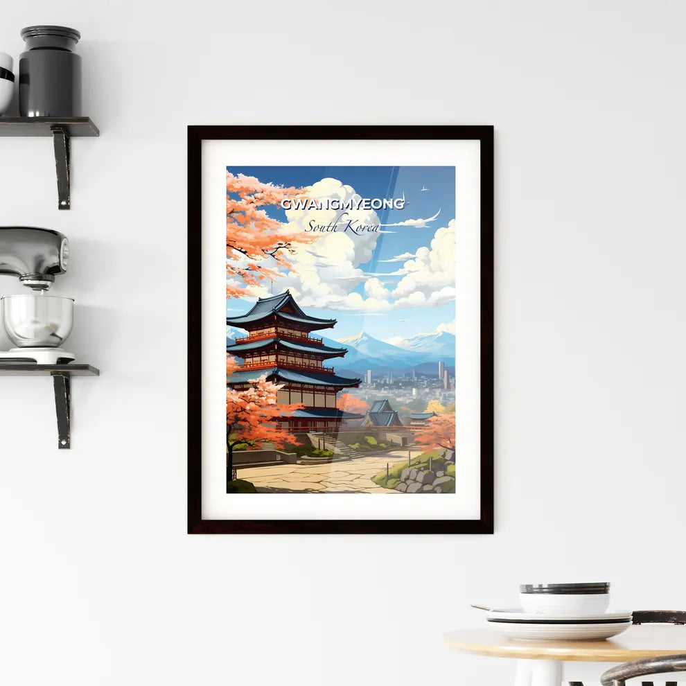 Vibrant Contemporary Painting of Gwangmyeong Cityscape, South Korea Featuring Dynamic Architecture and City Panorama Default Title