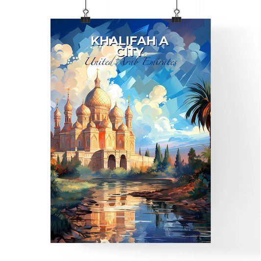 Khalifah Abu Dhabi Emirates Skyline Artistic Urban Cityscape Building Landmark Art Trees River Default Title