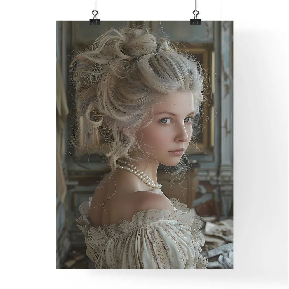 Melancholic Marie Antoinette in Versailles'  Poster