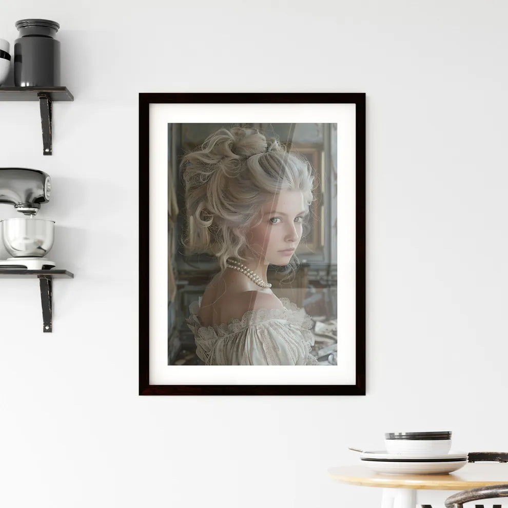 Melancholic Marie Antoinette in Versailles'  Framed Print