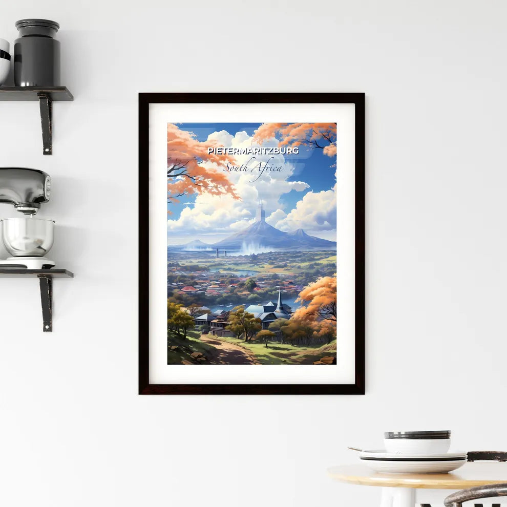 Pietermaritzburg Skyline Painting Landscape Cityscape South Africa Art Vibrant Colorful Default Title