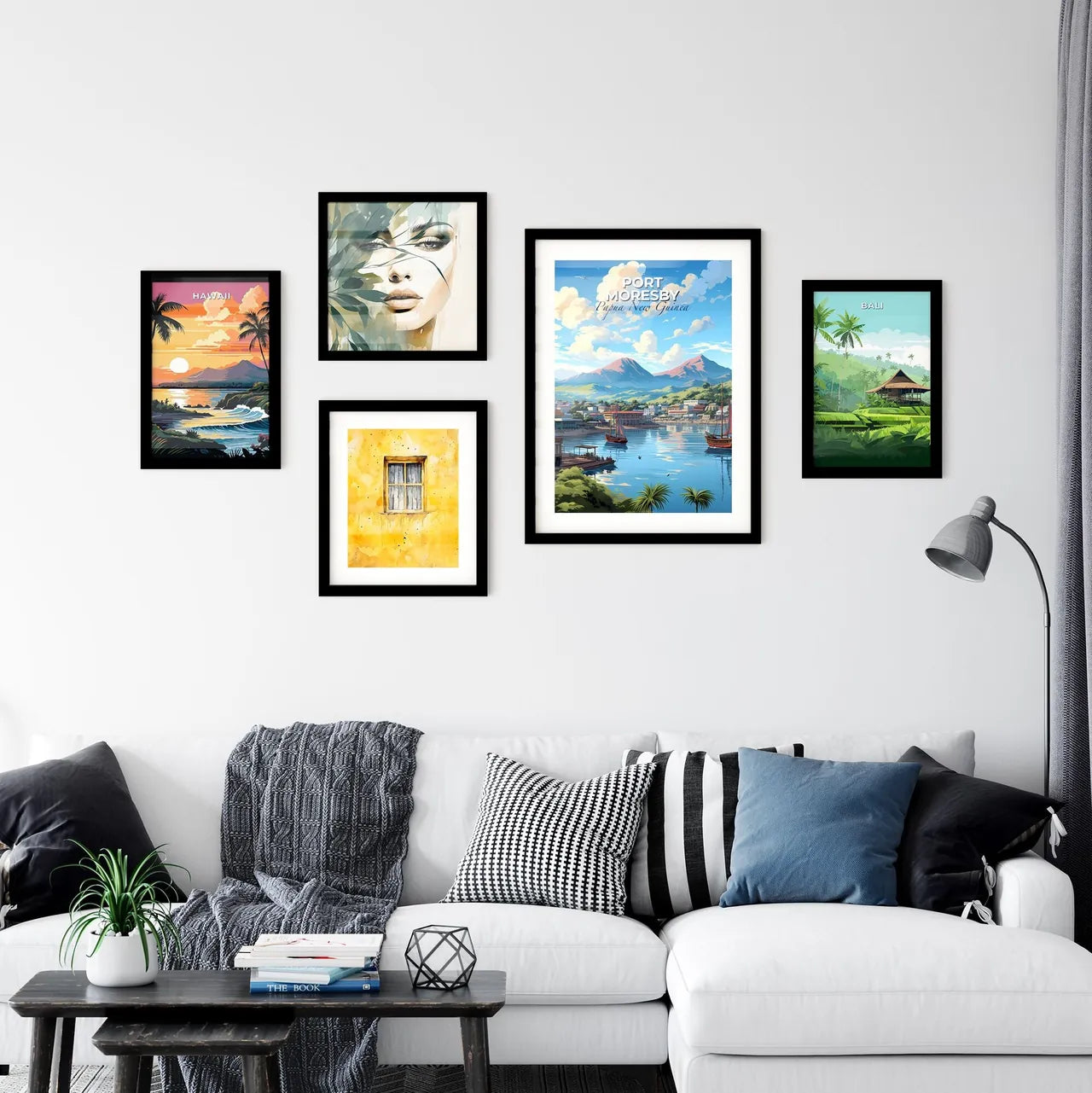 Port Moresby Papua New Guinea Cityscape Painting Skyline Art Boats Default Title