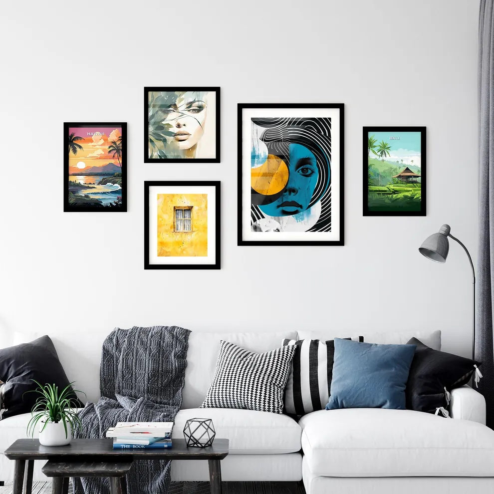 Dynamic Art Collage Wall Art