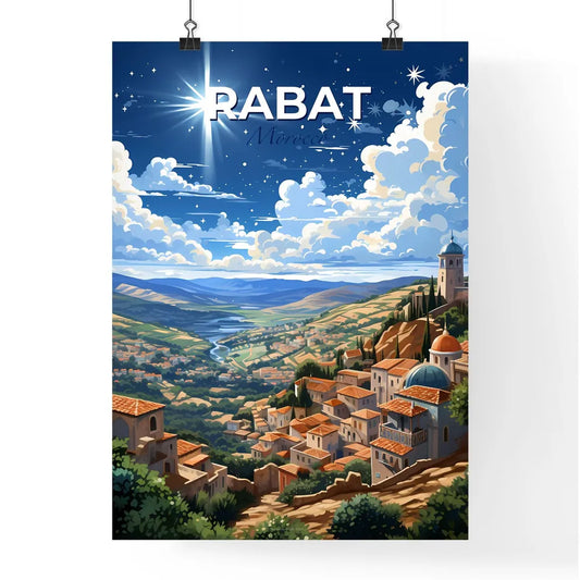 Rabat Morocco Town Skyline with River and City Art Painting Default Title