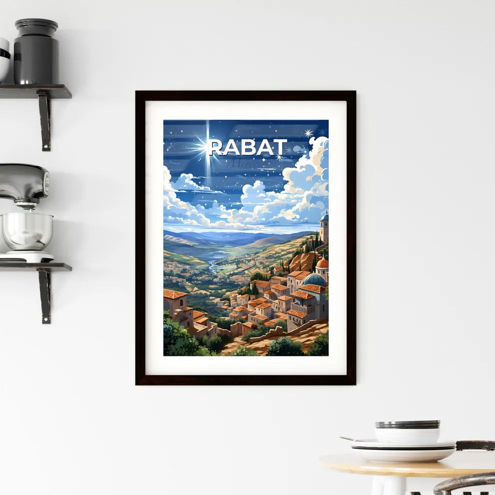Rabat Morocco Town Skyline with River and City Art Painting Default Title