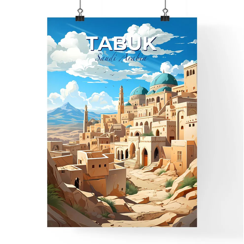 City Skyline - Art Style Cartoon Painting with Vibrant Colors and Artistic Focus Default Title