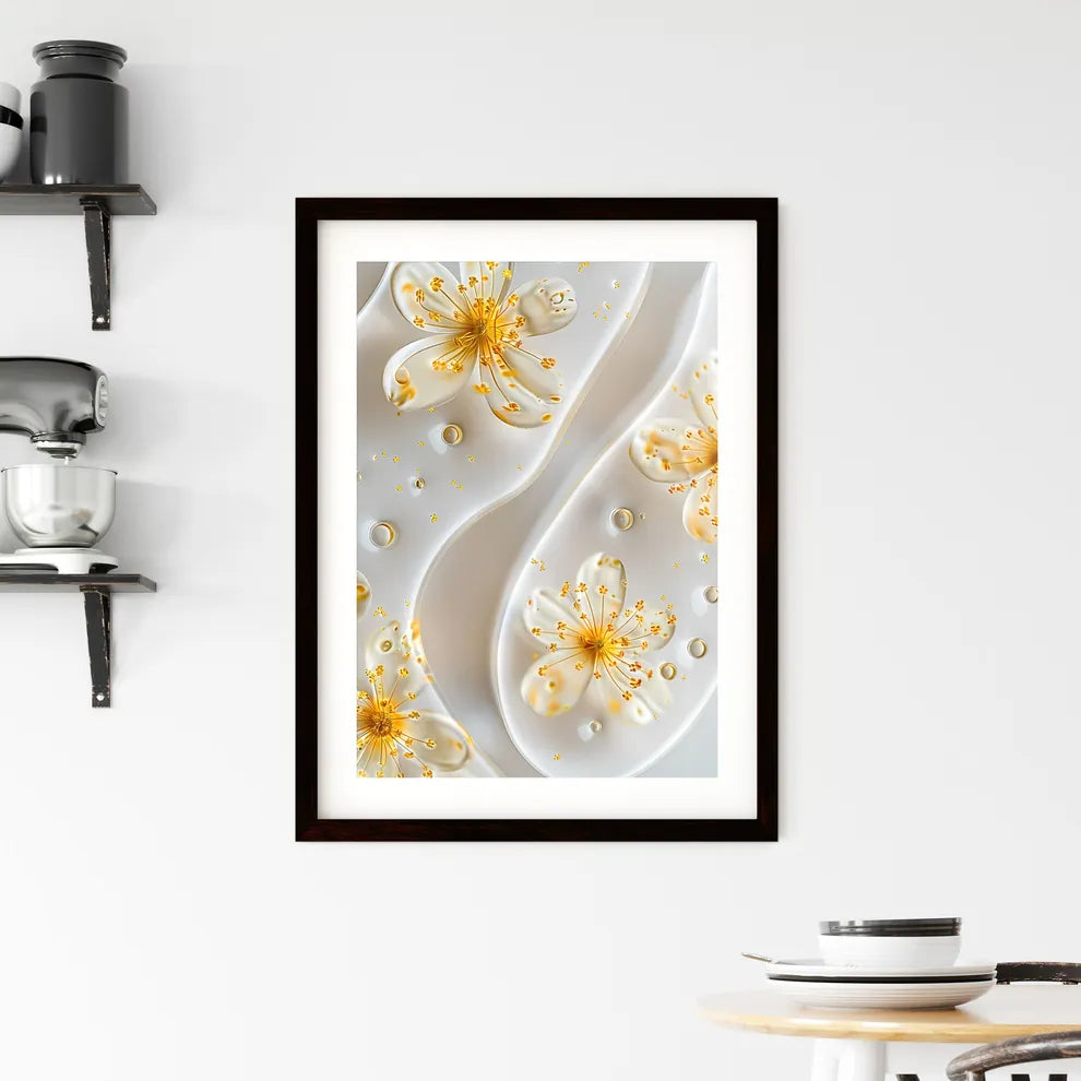 Minimalist Color Blending Transparent Gel Pa Framed Print