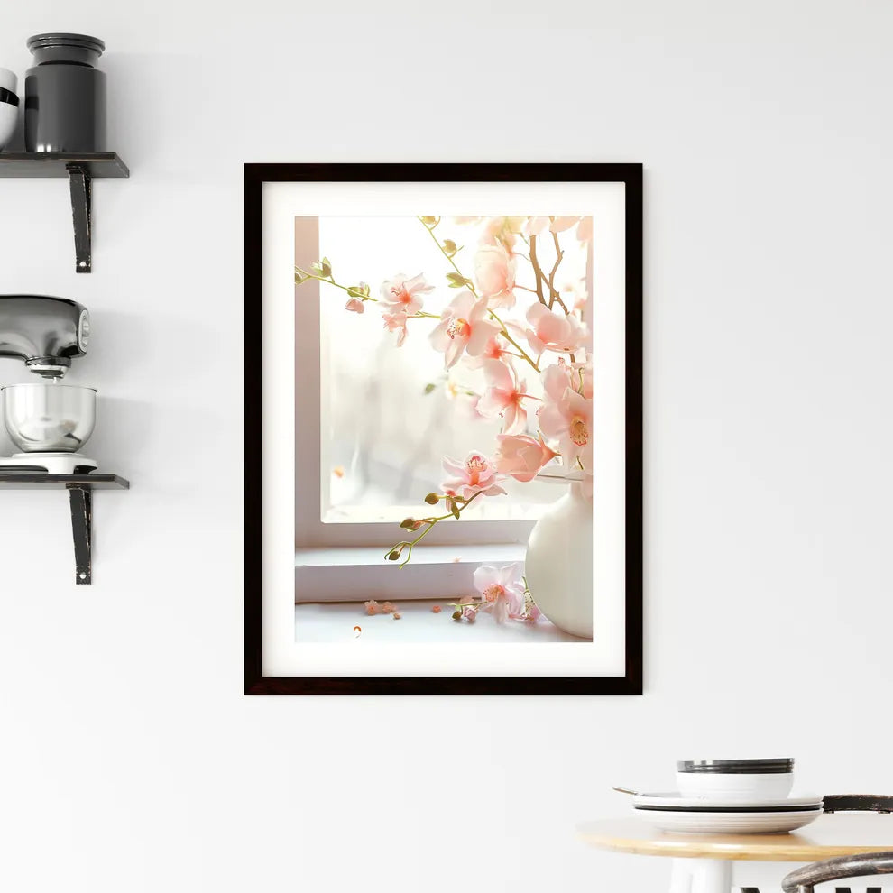 Vibrant Still Life Painting with Floral Vase Framed Print